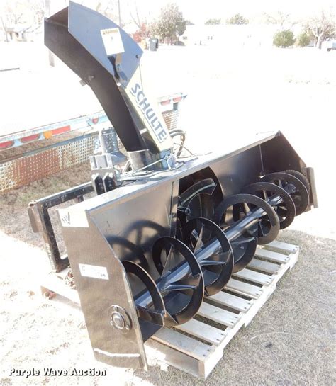 snow blower skid steer bisman|Snowblower for skid steer. Schulte Model 7400 (74 inch.